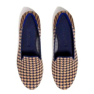 Rothy’s Sapphire Camel Houndstooth Loafers Size 12.5 Slip On Flats